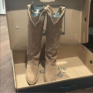 Tecovas the Abby Light Brown Heeled Boots